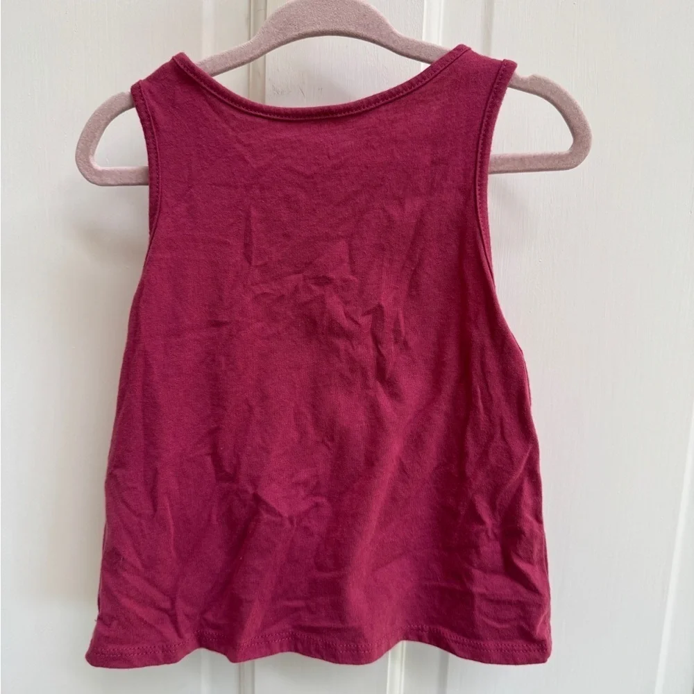 The Children's Place 2T Girls Pink/Purple Shimmery Butterfly Tank Top